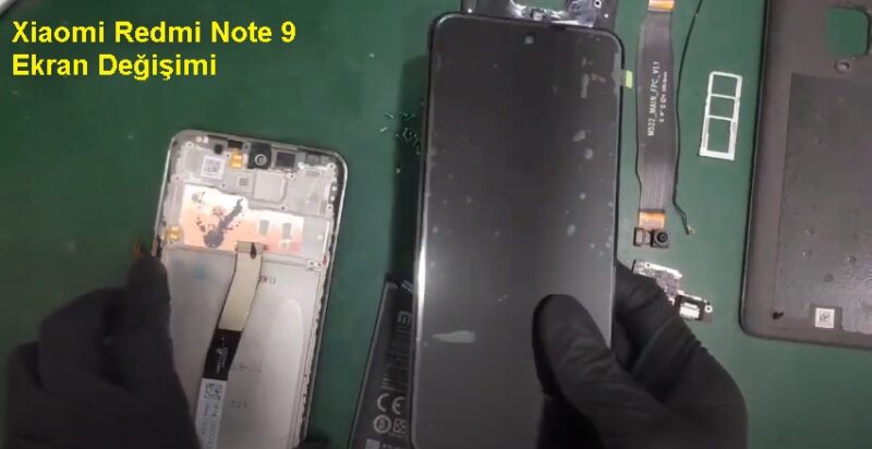 Xiaomi redmi note 9 ekran değişimi