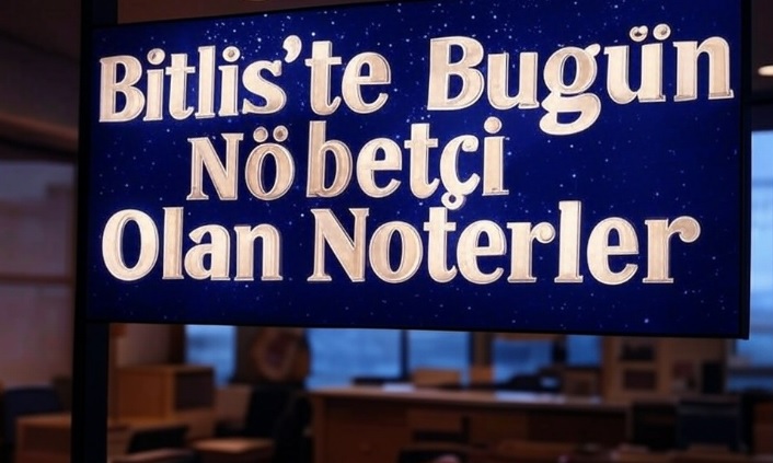 Bitlis Nöbetçi Noterler 22 Mart 2025