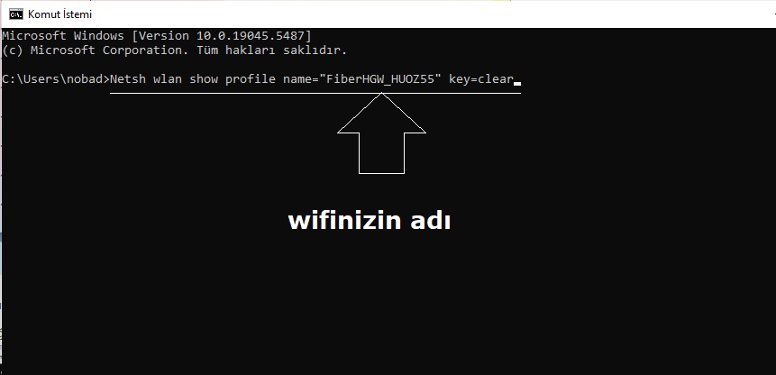 Windows 10-11 Wifi Şifresi Görme