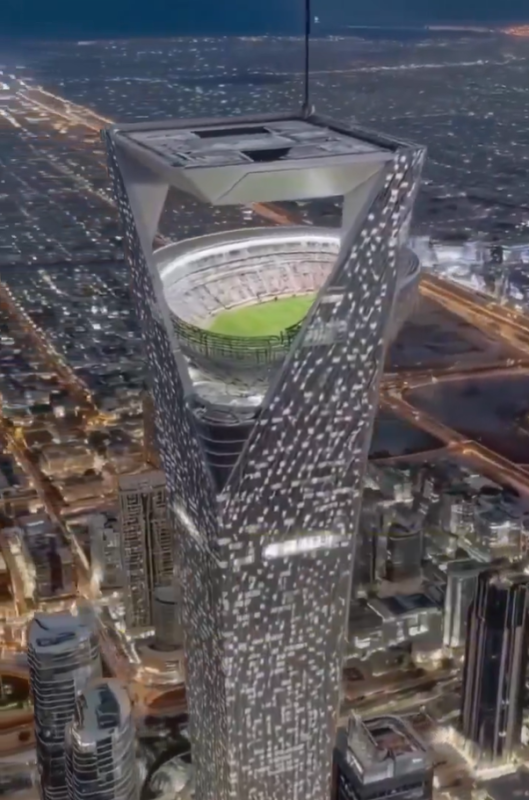 2034 FIFA İçin Arabistan’da Gökyüzü Stadyumu Yapılıyor