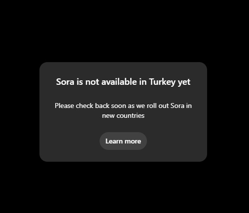 Sora Türkiye Giriş