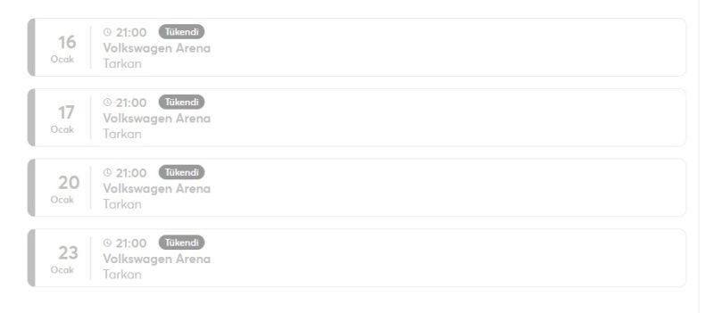 Tarkan İstanbul 2026 Konser Biletleri Kara Borsa Oldu